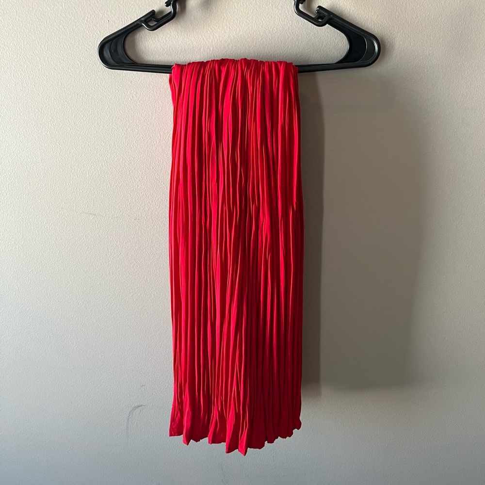 Vintage red maxi skirt